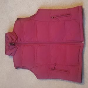 Maurices deep brick red down vest in a size XL